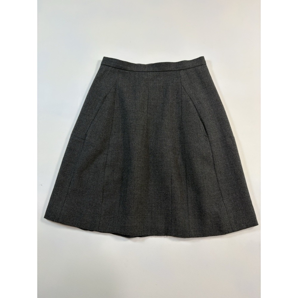CHLOE 100% Wool Skirt w/ Silk Lining. Size 6 - Made in France - Tailored